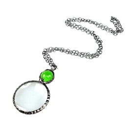 6x Magnifying Glass Magnifying Glass Lens, Magnifying Glass, Pendant, Women's, Necklace, Sweater Chain, Presbyopia, Magnifying Glass, Newspaper, Reading Magnifier, For Nature Observation, Portable