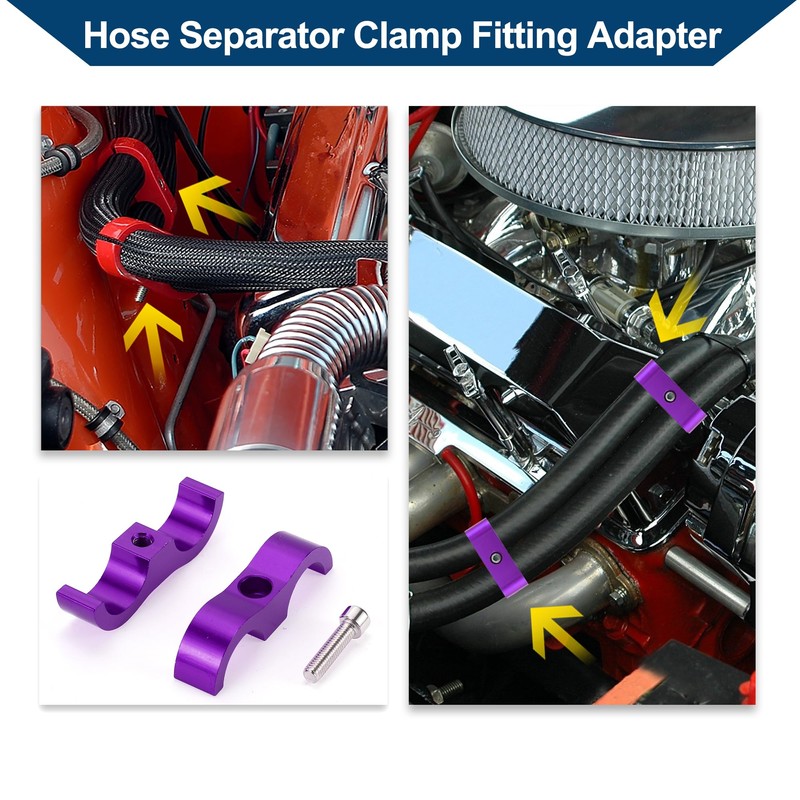 Hihaha Hose Separator Clamp Fitting Adapter/Pipe Tube Line Separator Clamp