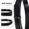 XLIUAX 6 Pcs Leather Belt Loop Keepers, Belt Loop Stays