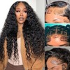 ELSISSI 28 inch 13x6 Deep Wave Lace Front Wigs Human