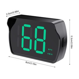 Shkalacar Car Digital Speedometer GPS HUD Speedo KM/H MPH Head Up Display, Plug and Play, Car GPS Speedometer with High-Definition Display, Displays Speed