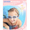 Vegemono Kids Swim Goggles in Candy Dual-Tone, Adjustable Nose Pads