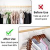 Closet Organizers and Storage Space Saving Hangers 12 Pack Stainless