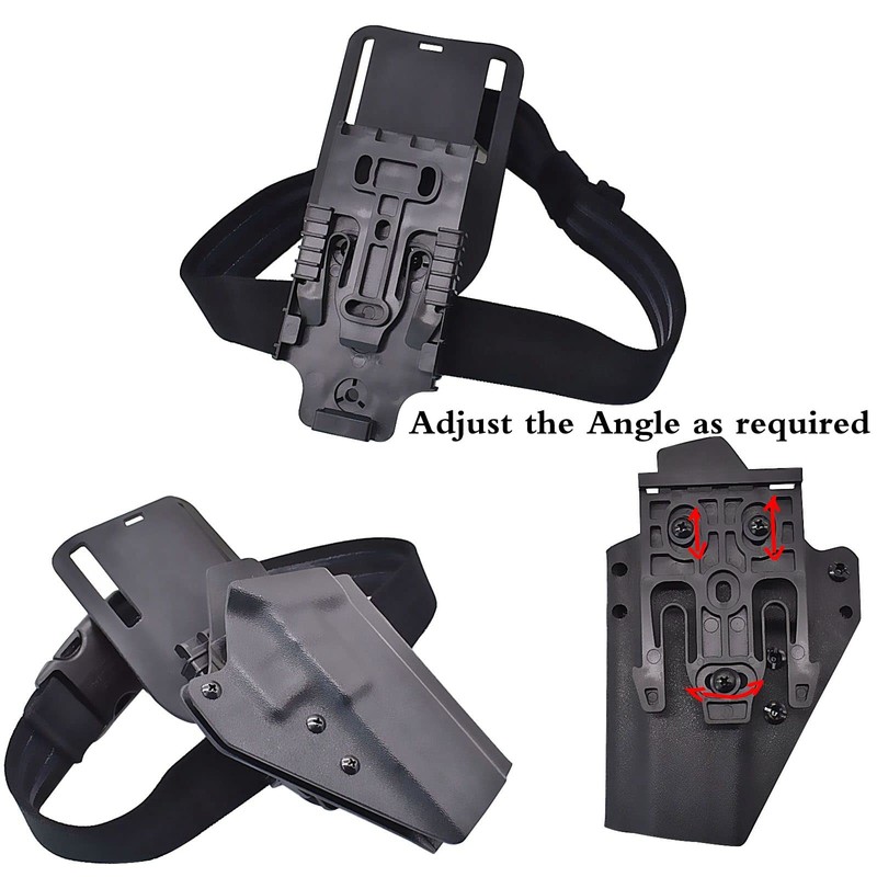 Mid-Low Ride Holster Platform Adapter Universal Belt Loop Receiver Mounts