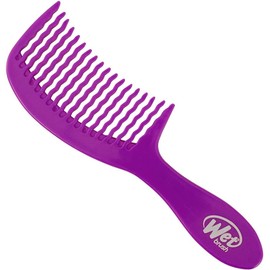 WET BRUSH, Detangling Comb, Purple, Cepillo Desenredante, Desenreda Todo Tipo de Cabello, Diseño Ergonómico, Tecnología WaveTooth, Cepilla Fácil y Adiós Nudos, Color Morado