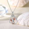 ROMANTICWORK Axolotl Necklace for Women 925 Sterling Silver Cute Axolotl