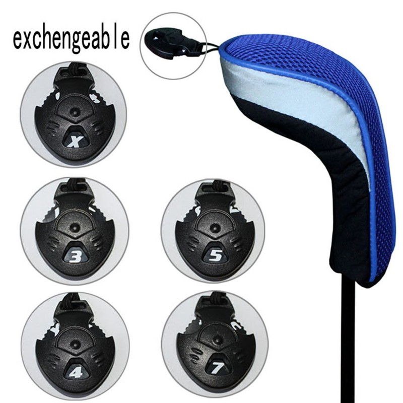 Andux Golf Hybrid Club Head Covers with Interchangeable No. Tag
