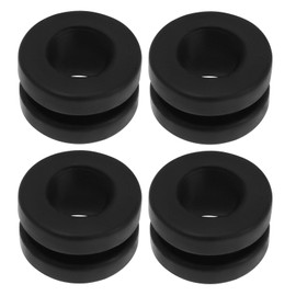 eMagTech 4pcs Car Air Filter Housing Mounting Rubber Grommet 9814411880 Replacement Part 1422A4 Compatible with Citroen Compatible with Peugeot, Black