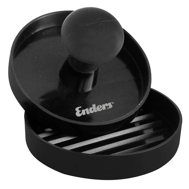 Enders BURGERPRESSE KÜSTSTOFF 8813 Rubber Handle, Hamburger Press, Patties, BBQ,