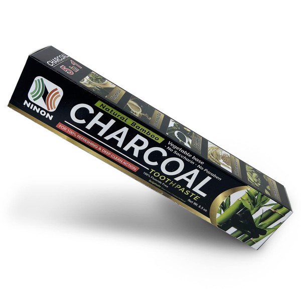 Activated Charcoal Toothpaste 6.5oz Each with 100% Deep Cleansing Natural
