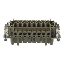 70.300.1640.0 | BAS BUS 16 2.5 50 | WIELAND REVOS SOCKET INSERT, 16 POLE + EARTH, SCREW CONNECTION, 500V 16A