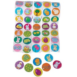 Assorted Easter Theme Stickers Lot of 500