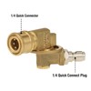 Angry Pony 1/4 Quick Connect Pressure Washer Pivoting Coupler, 240°