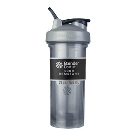 BlenderBottle Shaker Bottle Pro Series Perfect for Protein Shakes and Pre Workout, 28-Ounce, Full-Color Grey