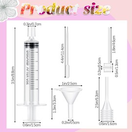 Geiserailie 25 Pcs Perfume Refill Pump Tools Perfume Dispenser Transfer Kit Include Funnels, Dispenser Pumps, Syringes, Droppers and Squeeze Droppers for Liquid Small Atomizer Bottle
