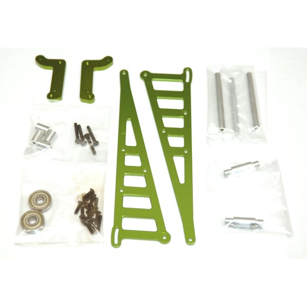St Racing Concepts Green Wheelie Bar Kit, for Dr10