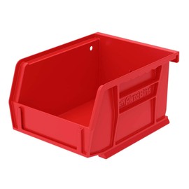 Akro-Mils 30210 AkroBins Plastic Hanging Stackable Storage Organizer Bin, 5-Inch x 4-Inch x 3-Inch, Red, 24-Pack