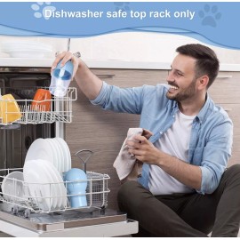 Armlulu Dog Water Bottle, Portable Dishwasher Safe Material for Multifunctiona