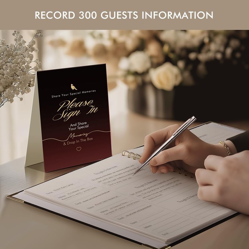 molekaus Cardinals Funeral Guest Book for Memorial Service Set