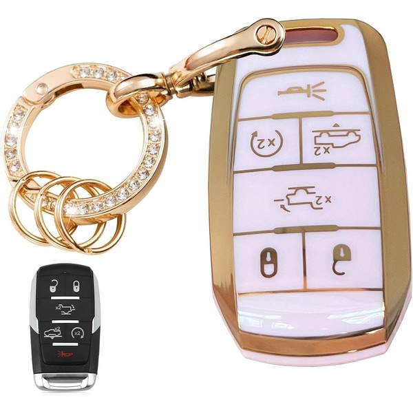 WENHENI Keyless Entry Systems Key for RAM Key Fob Cover