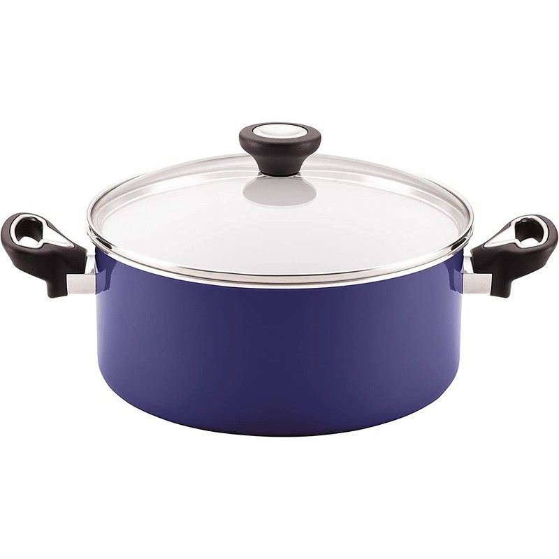 Farberware Ceramic Dishwasher Safe Nonstick Cookware Pots and Pans Set,