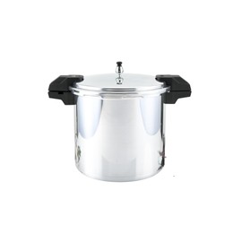 IMUSA USA A417-80808 22Qt Jumbo Stovetop Pressure Cooker with Regulator and Side Handles, Silver