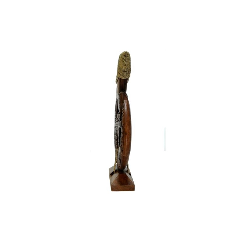 Myriahs 13" Tall Hand Carved Wood He'e Octopus Hawaiian Makau