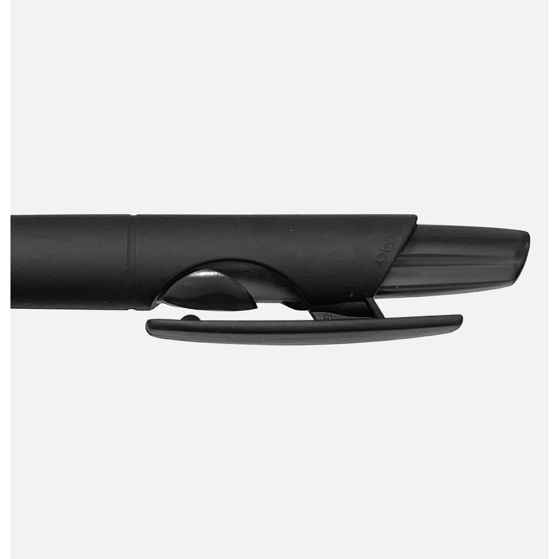 Datasafe Retractable Clicky Ballpoint Writing Pens, Black Casing, Medium Point