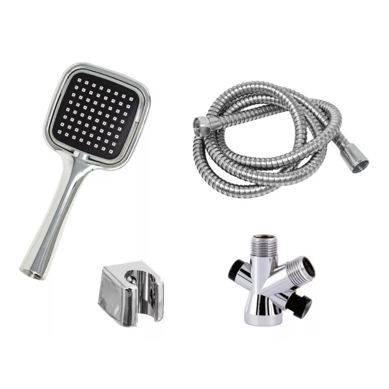 IMP Kit De Ducha Regadera Lluvia Y Telefono Cromada Baño