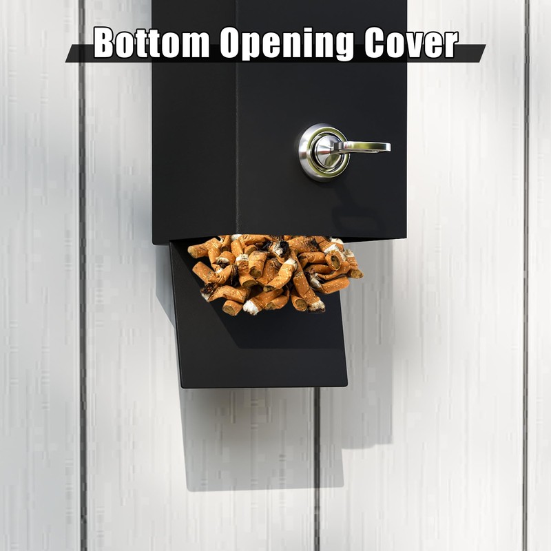 lukar Commercial Wall Mounted Trash Can with Lock, Easy to