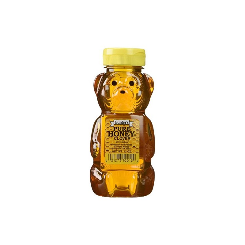 Gunter's Pure Clover Honey Bears - 12 oz (Pack of