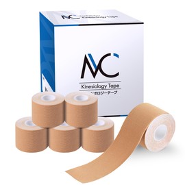 MC キネシオロジーテープ (50mm×5ｍ 6巻入) テーピング キネシオテープ 撥水 通気性 速乾