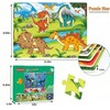 Puzzles for Kids Ages 4-6 4-8, Wooden Jigsaw Puzzles 48-60