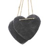 TEMPELWELT 2 x Decorative Hanging Heart Pendant 12 x 11