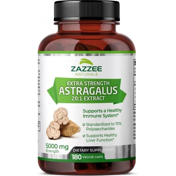 Zazzee Extra Strength Astragalus 180 Capsulas