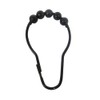 Byretech Black Stainless Steel Roller Ball Shower Curtain Rings -