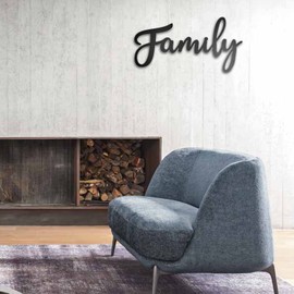 Zzbakress Family Signs for Home Decor Wall,Family Wall Decor Rustic Letter Signs (style2)