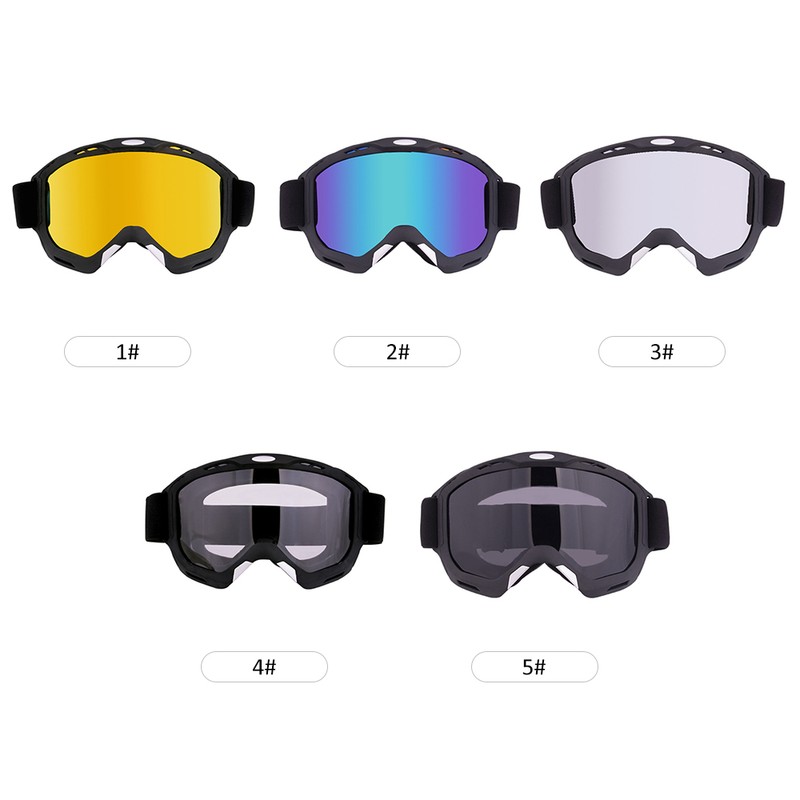 Motorcycle Padding Goggles Anti-UV Dustproof Windproof Riding Glasses Adjustable Eyewear