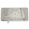 RIVERWELD Pipe Pit Welding Gauge Gage Test Ulnar Welder Inspection