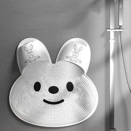 Bathroom Anti-slip Foot Brush and Callus Remover Foot Massager Gray