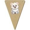 5 x 140mm 'American Eskimo' Wooden Bunting Flags (BN00079650)