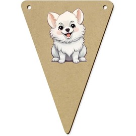 5 x 140mm 'American Eskimo' Wooden Bunting Flags (BN00079650)