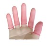 DJCIW 100PCS Disposable Latex Finger Cots,Medium Size, Fingertip Protector Gloves