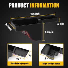 MIKKUPPA Wheel Well Storage Bin, Cargo Tray Rear Trunk Organizer Compatible with 2018-2023 Jeep Wrangler JL JLU Interior Storage Accessories, Left Side, Black