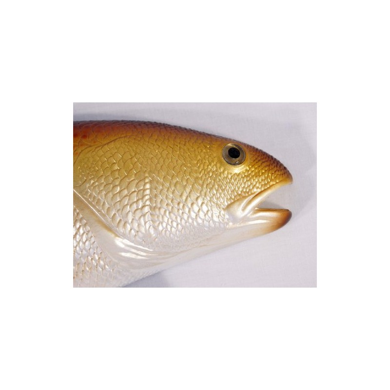 Handpainted Large Red Drum Fish Ocean Restaurant Wall Mount Decor