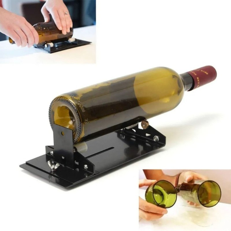 19Pcs Glass Bottle Cutter Round Square Bottles Cutting Machine for
