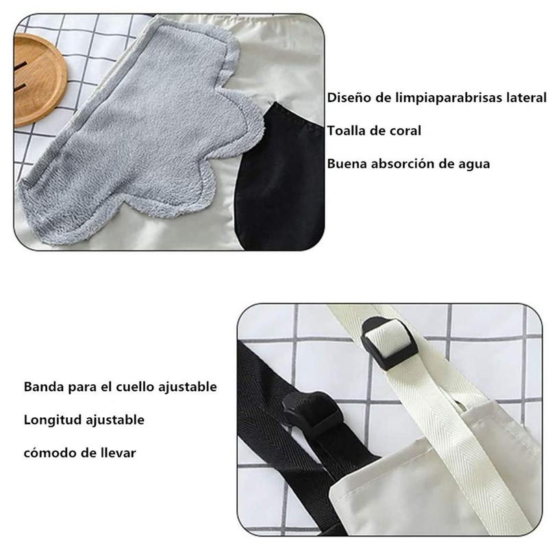 Voarge 2 Small Daisy Kitchen Aprons Adjustable Washable Waterproof Oily
