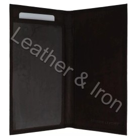 Handmade Border Collie Puppy Design Leather Checkbook Cover