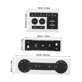 Gatuida 1set Car Dash Button Repair Kit Decals for Restoring Faded Control Buttons Versatile Stickers Aesthetic Car Accessories