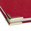 Handmade Certificate Folder in Red Leather Look with Embossed Print